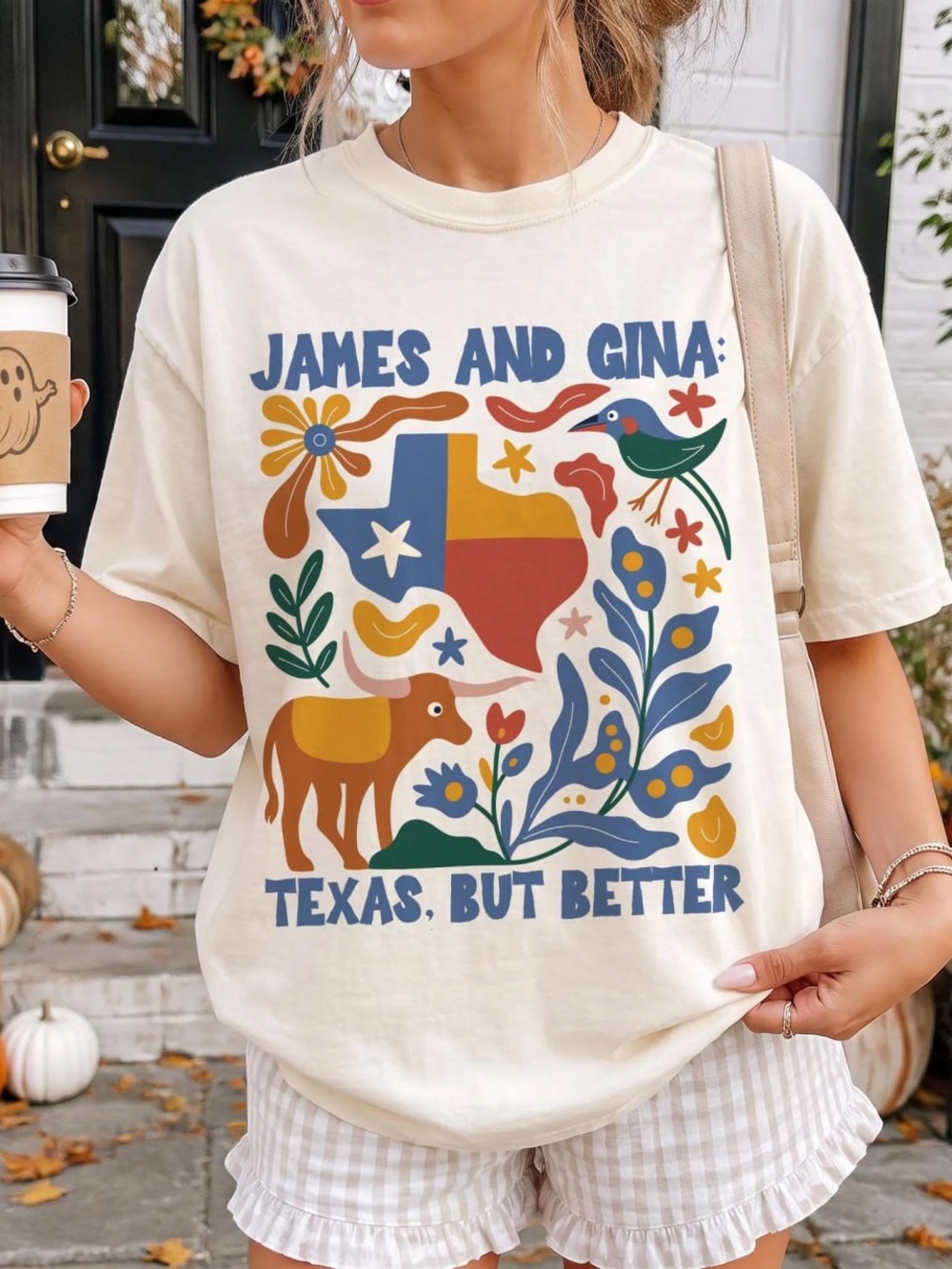 James and Gina Texas But Better Graphic T-Shirt